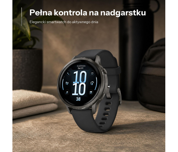 GARMIN Venu 4 Slate 41mm z czarnym paskiem 010-03013-02 - 1363883 - zdjęcie 7
